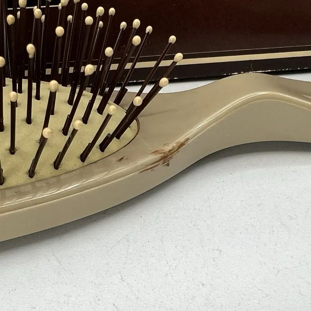 Vintage 1980s Fashion Tress Professional Brush 7708 Taiwan Beige 9